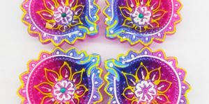 Multicolor Decorative Diya