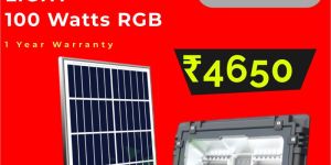 Yakura Solar - RGB 100W Portable Flood Light