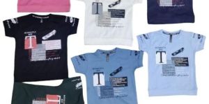 Printed Half Sleeves Tensile Lycra T-shirt