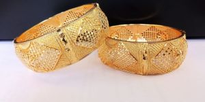Gold Plated Brass Artificial Bangles
