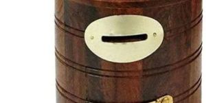Handcrafted Wooden Coin Box