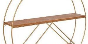 2 Piece Circle Metal Accent Shelf