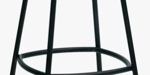 Acacia Wood and Iron Bar Stool