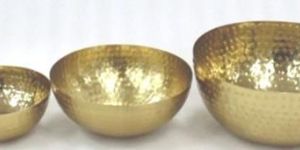 Hammered Iron Serving Bowl Set