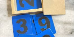 Wooden Educational Toy Send Paper 123 Set with Pine Box