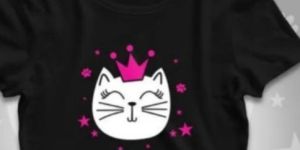 Kids Black Cotton T-shirt