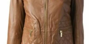 Ladies Leather Motorcycle Jacket