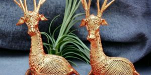 Traditional Art Dhokra Brass Metal Casting Deer