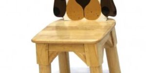 Kids Wooden Dog Chair