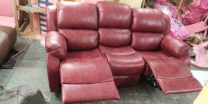Recliner Leather Sofa Set