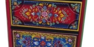 Wooden Antique Handpainted Chest Drawer