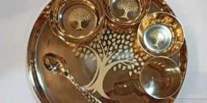 Printed Kansa Thali Set