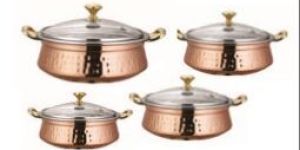 Copper Royal Serving Kadai