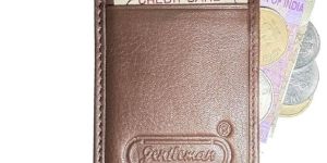 Light Brown Leather Card Holder