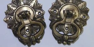 Brass Flower Door Handle