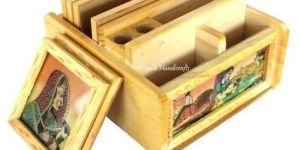 Wooden Jem Square Tea Coaster