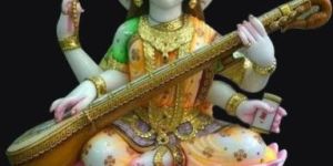 Marble Saraswati Statue