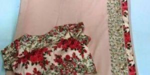 Saree with Ustitched Top