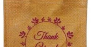 Ntural Jute Wedding Bag with Velcro Closure - Rs. 53.00