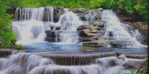 Colorful Waterfall Painting