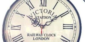 Double Sided Station Weather Clock