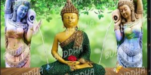 Customized 3D Buddha Print Wallpaper