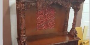Designer Wooden Temple for Home