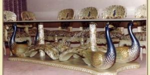 Indian Dining Table Set Peacock Theme