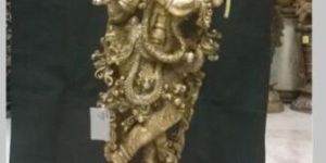 Krishna Statue in Brass Decor