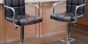 Handrest Leatherette Bar Stool