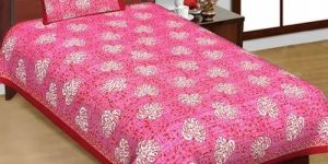Jaipuri Printed Cotton Single Bedsheet