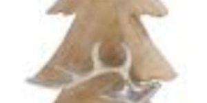 Wood Tree Reindeer with Star