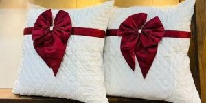 White Silk Cushion Cover
