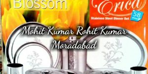 Stainless Steel Lazer Dinner Set