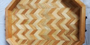 17X17X1.5 Hexagon Designer Serving Tray