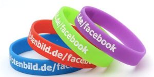 Debossed Ink Filled Wristbands