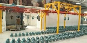 Overhead Conveyorised Powder Coating Plant