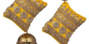 Traditional Gold Finish Jhumka Earrings