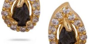 Gold Finish AD Studs Tops Earrings