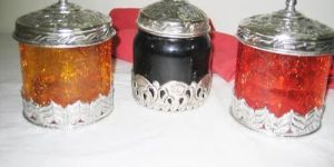 Antique Glass Canister