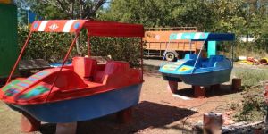 FRP Car Model Paddle Boat