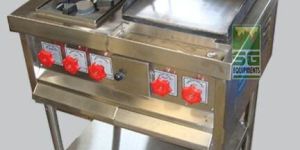 2 Burner Cooking Range with Dosa Plate