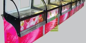 Curved Glass Display Counter