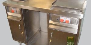 Mobile Single Burner Cooking Range with Hot Plate