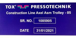 Anodised Name Plate