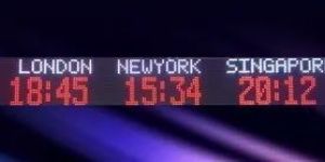 World Time Digital Clock