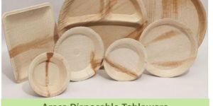 Areca Leaf Disposable Plate Bowl Ecofriendly Tableware Cutlery