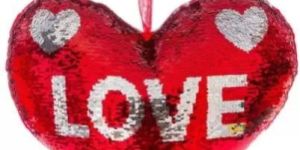 Sequence Love Heart Cushion