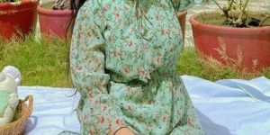 Light Green Tiered Dress