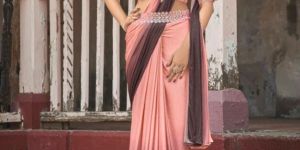 Plain Lycra Saree